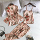 3Pcs Floral Cami Tank Pants Sets