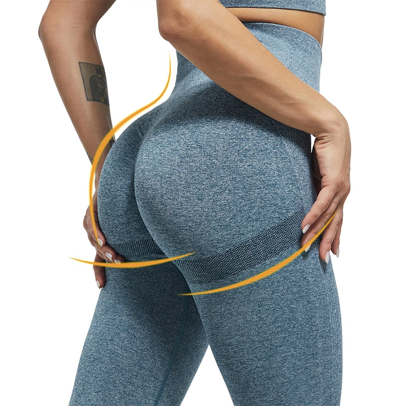 High Waist Bubble Butt Seamless Gym Leggings For Women Push Up Fitness  Legging With Solid Color Sportswear Jeggers 210820 From Cong04, $11.57